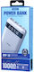 Remax RPP-10 Power Bank 10000mAh 12W με 2 Θύρες USB-A και Θύρα USB-C Λευκό