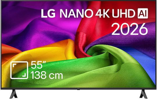 Smart Телевизор 55" 4K UHD LED NanoCell AI NU80 HDR (2026) 55NU800B3LA