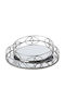 Eurolamp ESTHETI home Dekorative Tabletts Metallischer Rund mit Spiegel 35x5x25cm 2 Stück