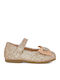 Kids Ballerinas with Hoop & Loop Closure Gold