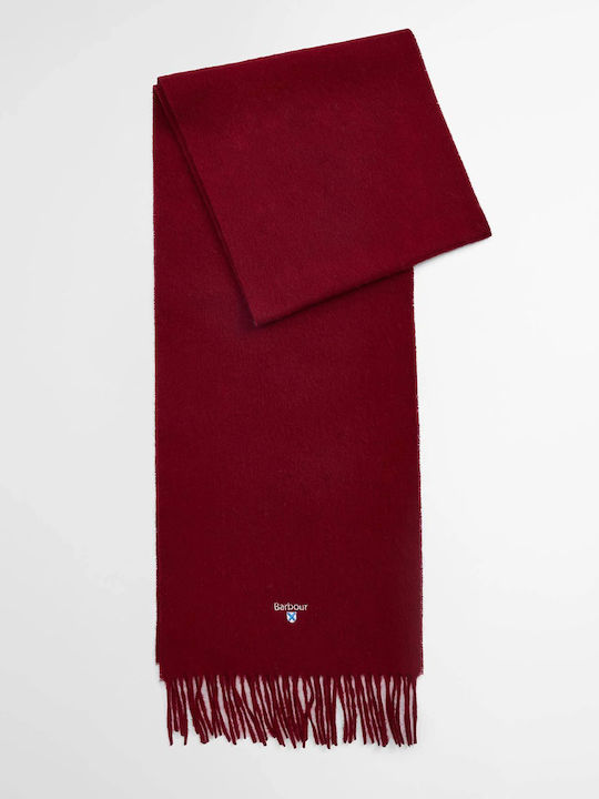 Barbour Lambswool Fular Bărbătesc Din Lână Roșu