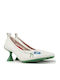 Leder Pumps Weiße
