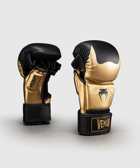 Mănuși MMA din piele Venum Attack 2.0 Sparring Gloves Auriu Negru