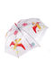 Swede Kids Umbrella Curved Handle Transparent