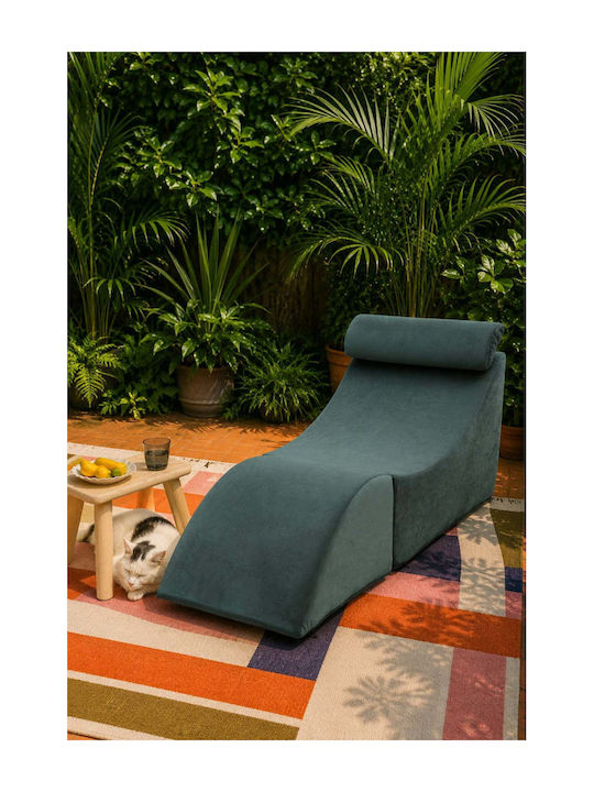 Relax Velvet Petrol Blue Armchair 50x50x70cm