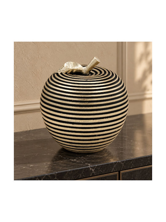 Decorative Polyresin Φ14x15 From Apple Black Go...