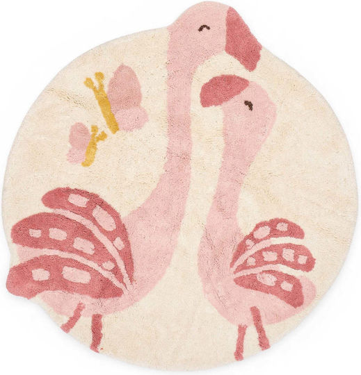 Little Dutch Flamingo Kids Rug 110x110cm