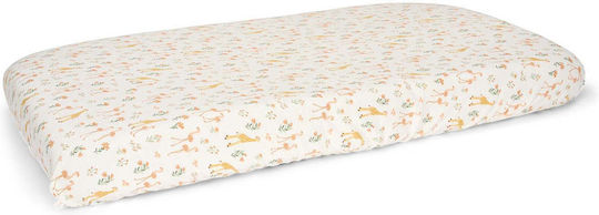 Little Dutch Lenjerie De Patut Bebe Pentru Patut Din Bumbac Cu Cauciuc Blooming Safari Ecru 60x120cm Little Dutch Lenjerie De Patut Bebe Pentru Patut Din Bumbac Cu Cauciuc Blooming Safari Ecru 60x120cm