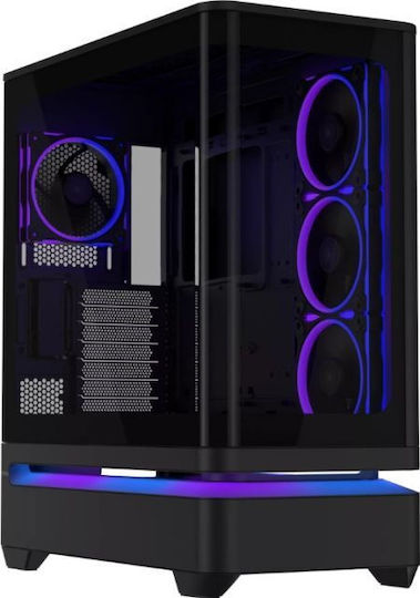Asus Prime AP304 Геймърско Midi Tower Кутия за Компютър със Страничен Прозорец Черна