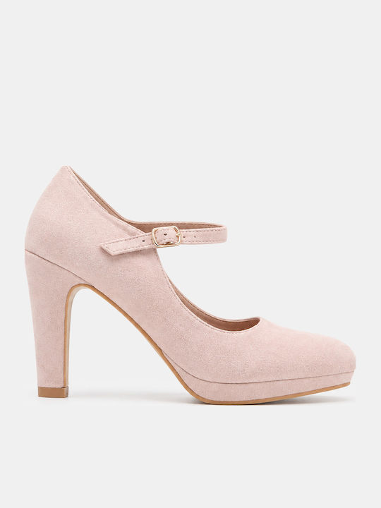 Luigi Pumps Mit Plateau Mit Riemchen Beiges