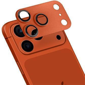 Obal:Me Protecție Cameră Tempered Glass Portocalie pentru Apple Iphone 17 Pro