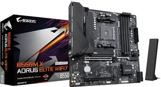 Gigabyte B550M X Aorus Elite WIFI7 Mutterplatine Micro ATX mit AMD AM4 Steckdose