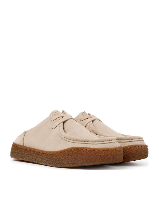 Camper Suede Women's Winter Slippers Beige
