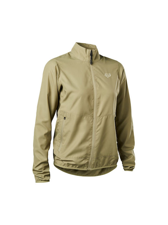 Fox Ranger Wind Damen Fahrrad-Windbreaker-Jacke Braun