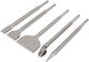Powermat Set Spitzmeißel & Bohrer 5 Stück mit Steckdose SDS Plus