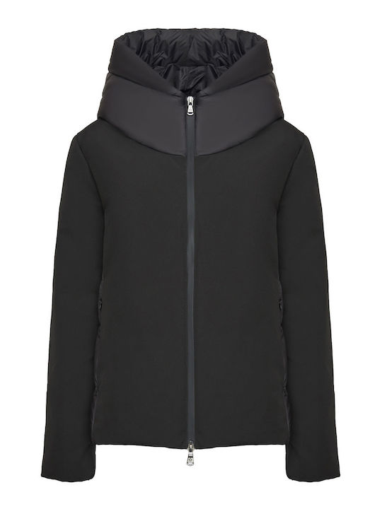 Γυναικείο Μπουφάν για Χειμώνα Μαύρο