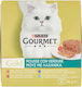 Purina Nasses Katzenfutter mit Gemüse, Lamm, Fleisch, Forelle, Fisch, Ente, Spinat und Kabeljau 8x85g