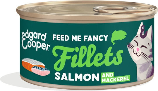 Edgard Cooper Nasses Katzenfutter mit Lachs und Makrele 70gr