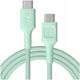 Green Cell Cablu USB-C tată - USB-C 100W PD Verde 2m KABGC100PS200MG