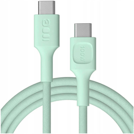 Green Cell Cablu USB-C tată - USB-C 100W PD Verde 2m KABGC100PS200MG