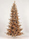 Christmas Tree Slim 240cm With Gold LED Lighting