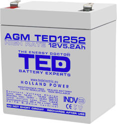 Battery Pack Compatible Apc Rbc30 12v 5.2ah 1x12v Ted Electric Battery Pack Compatible Apc Rbc30 12v 5.2ah 1x12v Ted Electric