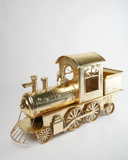 Weihnachtsfigur Aus Metall Zug Gold Neda Shop