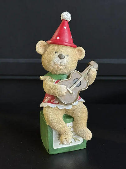 Weihnachtsfigur aus Keramik Bär Höhe 20cm Neda Shop