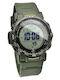 Casio Ceas Digital De Bărbați Solar Cu Curea Verde Din Cauciuc