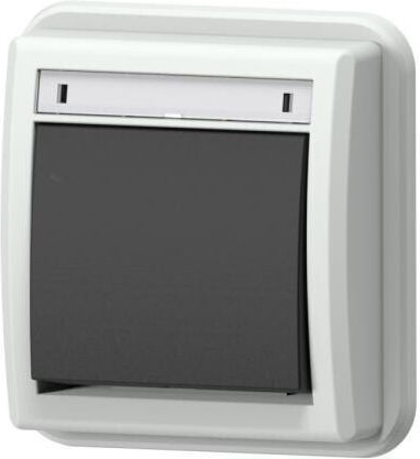 Elektro Plast Waterproof Recessed Wall Switch Single with Grey Frame