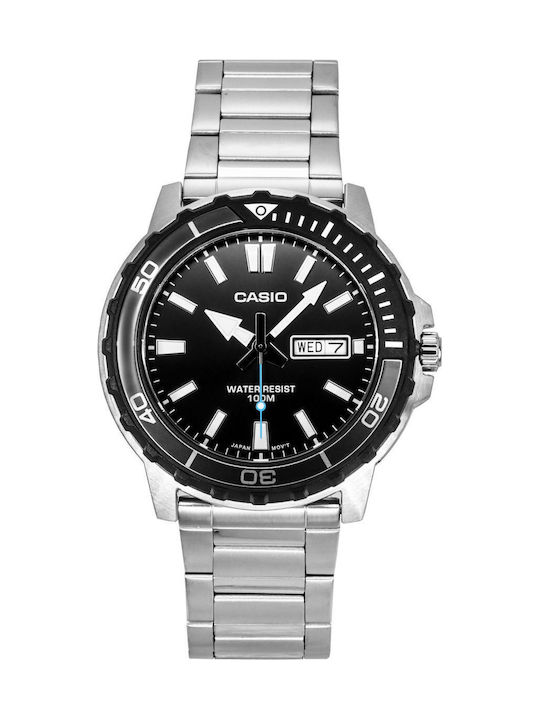 Casio Standard Ανδρικό Ρολόι Μπαταρίας με Ασημί...