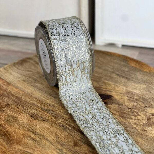 ED Collection Christmas Metallic Silver Ribbon