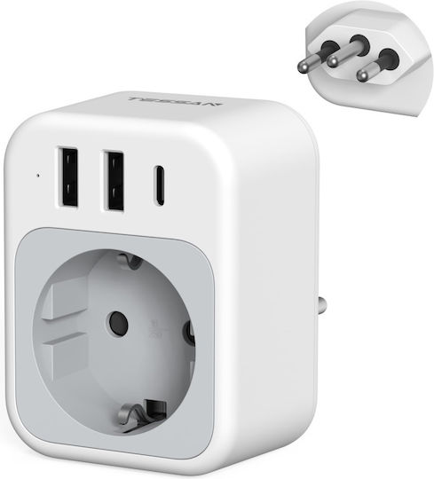 Tessan Adaptor de priză din Grecia în Elveția