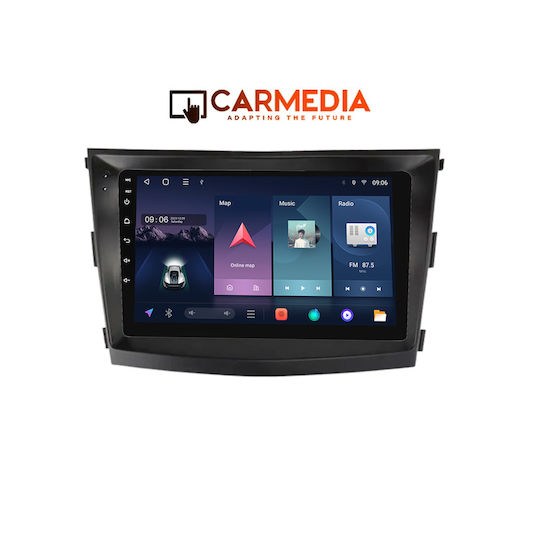 Carmedia Автомобилна аудио система за Ssangyong Tivoli 2016-2024 (Bluetooth/USB/WiFi/GPS/Apple CarPlay/Android Auto) с Touch Screen 9"
