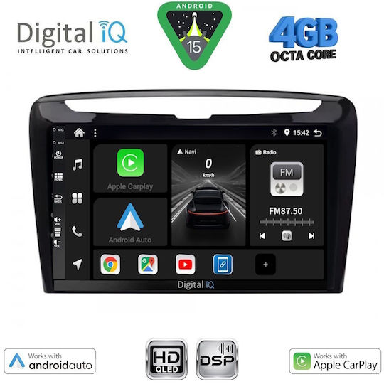Digital IQ Car Audio System for Lancia Ypsilon 2011 Bluetooth USB WiFi GPS Apple CarPlay Android Auto with 9" Touch Screen
