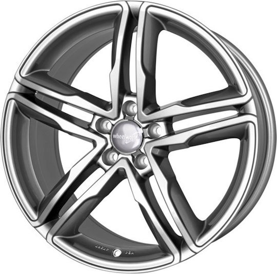 2DRV Wh11 8.0x18 5x112 Einpresstiefe Et45 Graue Anthrazit Aluminium-Autofelgen