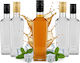 5x Jack Walker Sticle De Sticlă 500ml Sticlă De Vin Lichior Moonshine