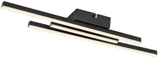 Rabalux Smart Πλαφονιέρα Οροφής Μαύρη με Ενσωματωμένο LED