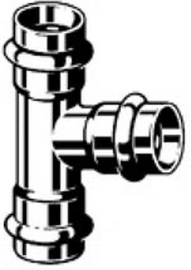 Viega Tee Sanpress Inox Sc Contur 54x54x54mm 435912
