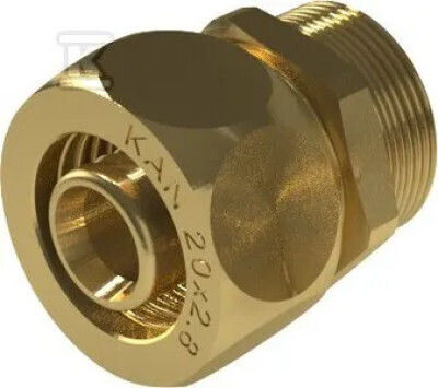KAN-therm Pipe Niple Fitting Brass 25mm 2509045007