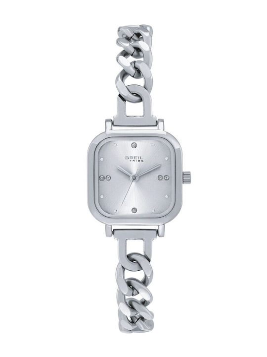 Women's Watch Battery with Silver Stainless Steel Bracelet