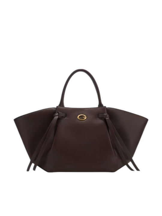 Allegra Knitted Set Women's Shoulder Bag / Handbag Dark Brown