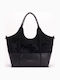 Genuine Damenhandtasche Handtasche / Crossbody Wildleder Schwarze