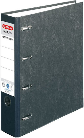 Herlitz Twin File Max.file Nature A4 7cm Black Spine Label