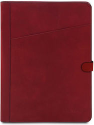 Leder Dokumentenmappe Adriano Rote