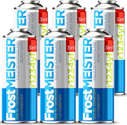Frostmeister 3-in-1 400ml 6x R134a Can Gas Diy Air Conditioning Service
