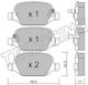 Задни Спирачни Накладки Fiat 500l 0.9-1.3 D-1.4-1.6 D 3334-199