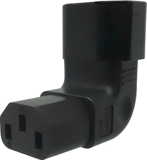 PremiumCord Schuko Stecker Weiblich Stecker-Adapter Ecke Schwarz