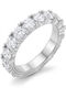 CHrysolithos Women's Eternity Band Ring with Zircon Made of Silver ADK0350