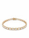 Kiriakos Gofas Women's Riviera Bracelet in 14K Gold with Diamond 19cm